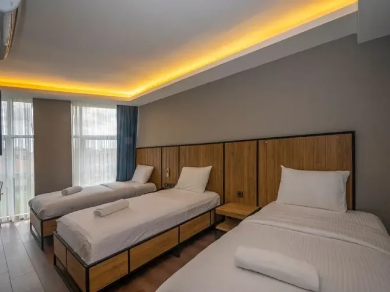 Çorlu Dem Hotel Triple Room, three-seperate-bed